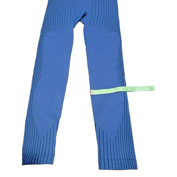 Astroremiges Women's Jumpsuit One Piece Full Length Straps Blue Ribbed Size S - Picture 8 of 15